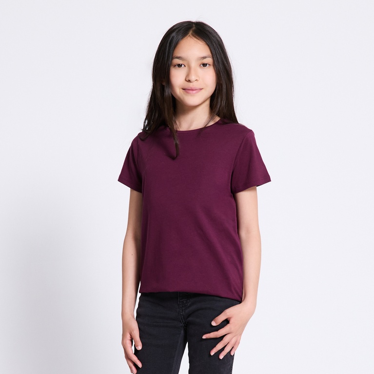Basic tee "Filippa star" Light Burgundy